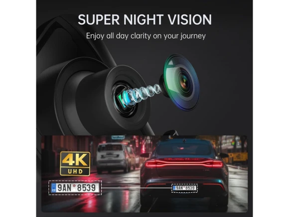 10'' Rear-view Mirror Dash Camera with 32GB SD Card — Dash Cam, VEEMENT