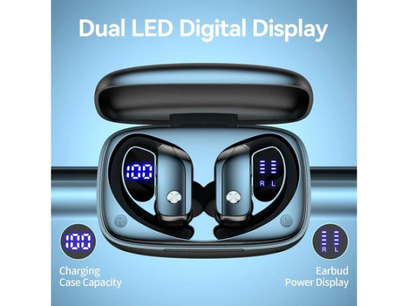 Black Wireless Earbuds — Wireless Earbuds, BMANI