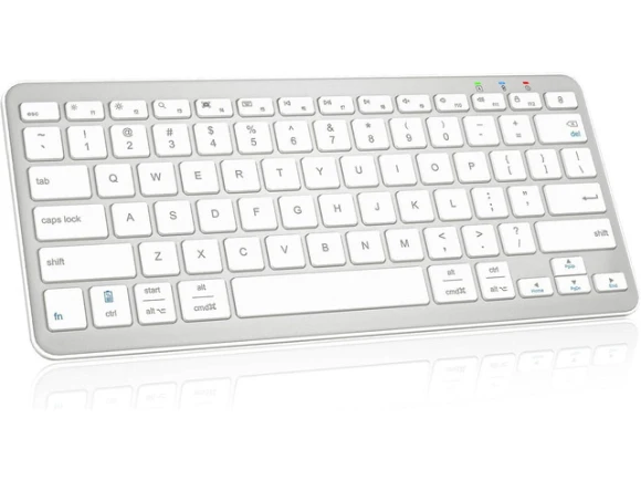 Bluetooth Keyboard, White Silver — Bluetooth Keyboard, SUNIVISION