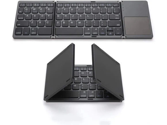 Foldable Wireless Keyboard with Touchpad — Bluetooth Keyboard, SUNIVISION