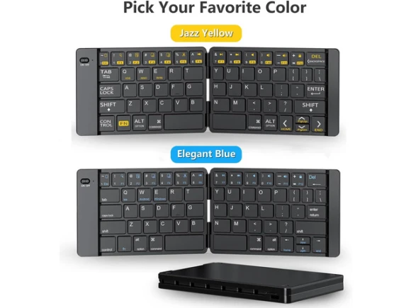 Foldable Wireless Keyboard — Bluetooth Keyboard, SUNIVISION