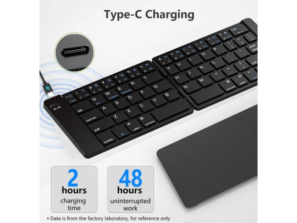 Foldable Wireless Keyboard — Bluetooth Keyboard, SUNIVISION