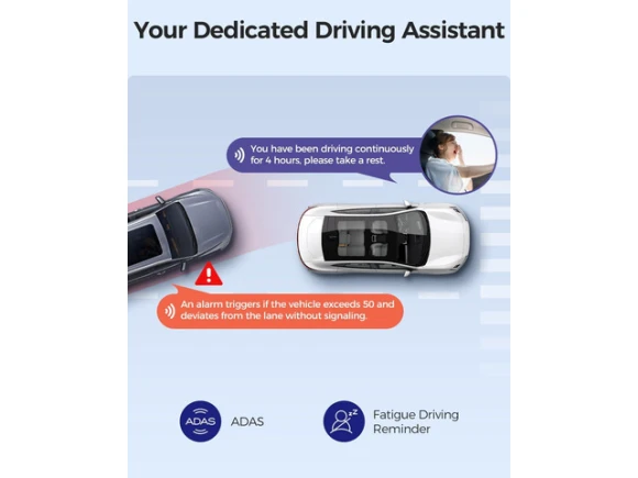 Front and Rear Car Dash Camera, 4K+1080 — Dash Cam, AZDOME