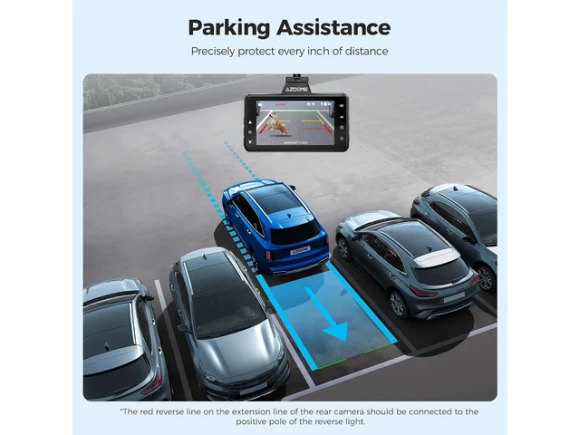 Front and Rear Car Dash Camera, 4K+1080 — Dash Cam, AZDOME