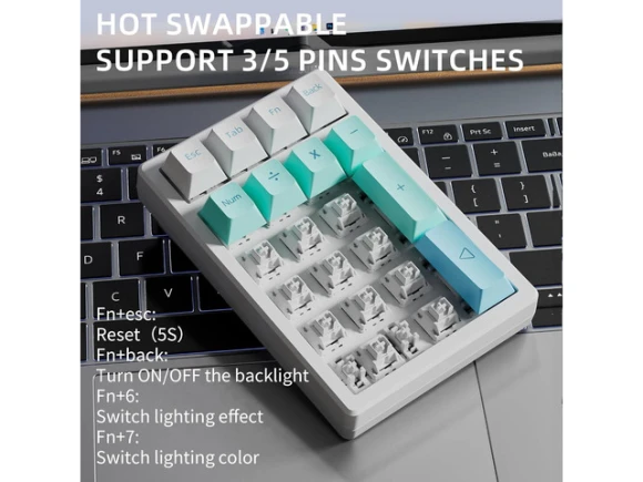 Wireless Numeric Keypad — Bluetooth Keyboard, KEYCOOL