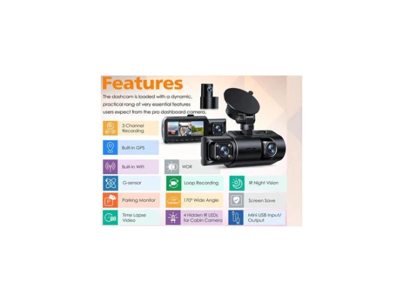 Black Dash Camera — Dash Cam, KEHIPI