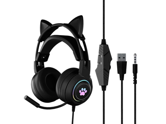 Cat-Ear Headphones — Wireless Earbuds, Gemdeck