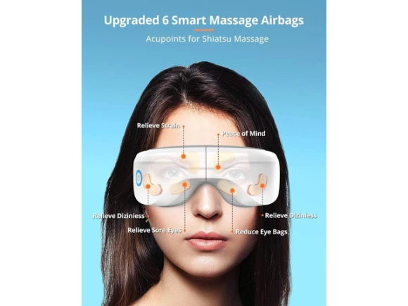 Eye Massager with Heat and Bluetooth Music — Eye Massager, KEHIPI