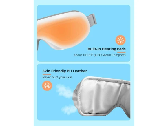 Eye Massager with Heat and Bluetooth Music — Eye Massager, KEHIPI