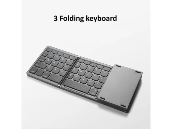 Foldable Bluetooth keyboard, Black — Bluetooth Keyboard, KEHIPI