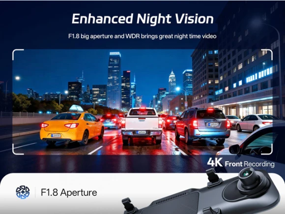 Mirror Dash Cam P12 Pro — Dash Cam, KEHIPI