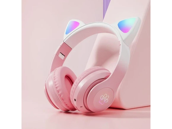 Purple Foldable Headset — Wireless Earbuds, Gemdeck