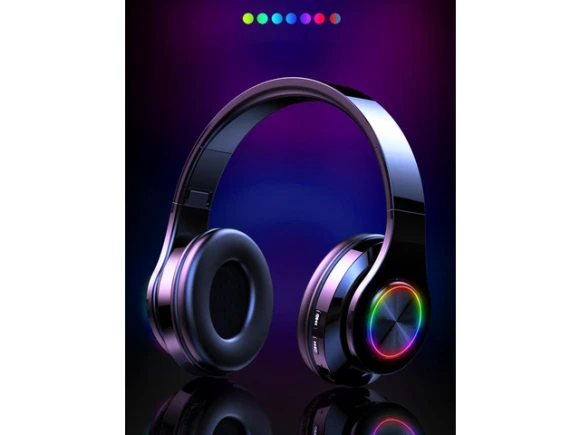 White Foldable Headphones — Wireless Earbuds, Gemdeck