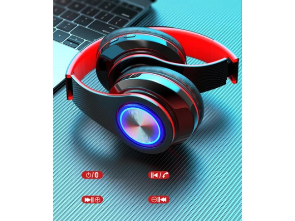 White Foldable Headphones — Wireless Earbuds, Gemdeck