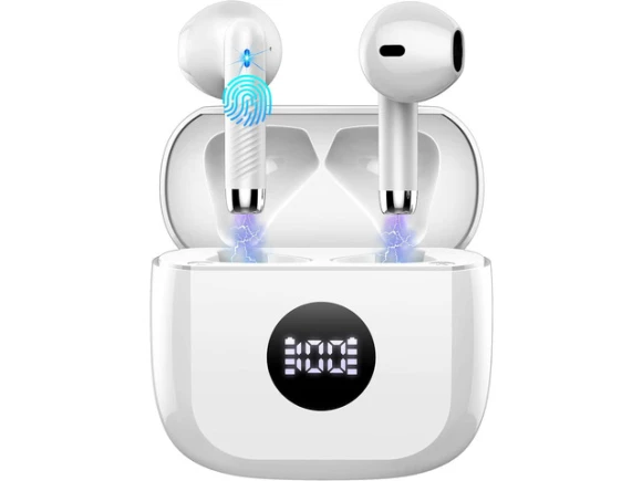 White Wireless Earbuds — Wireless Earbuds, KEHIPI