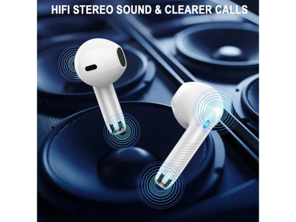 White Wireless Earbuds — Wireless Earbuds, KEHIPI