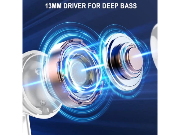 White Wireless Earbuds — Wireless Earbuds, KEHIPI