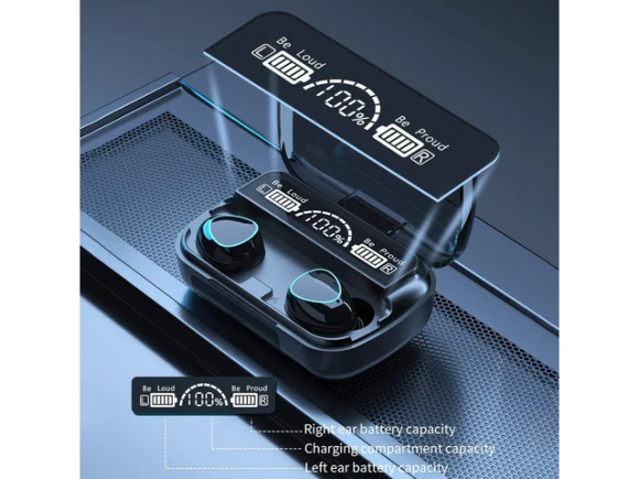 Wireless earbuds, Black — Wireless Earbuds, KEHIPI