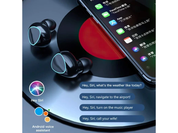 Wireless earbuds, Black — Wireless Earbuds, KEHIPI