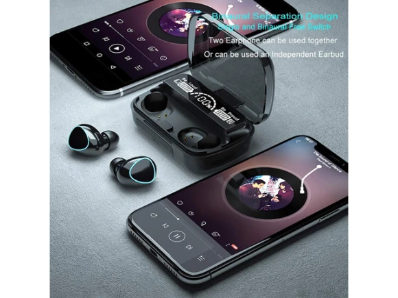 Wireless earbuds, Black — Wireless Earbuds, KEHIPI