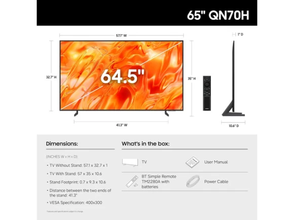 65-inch Neo QLED Smart TV — Smart TV, Samsung