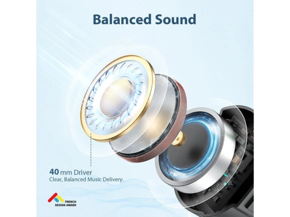 Blue Headphones — Wireless Earbuds, iClever