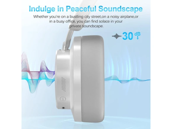 Grey Over-ear headphones — Wireless Earbuds, TUKO