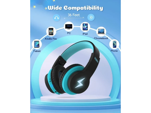 Kids Bluetooth Headphones — Wireless Earbuds, SeenDa