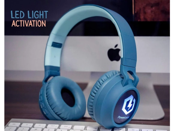 Over-Ear Foldable Headphones — Wireless Earbuds, PowerLocus