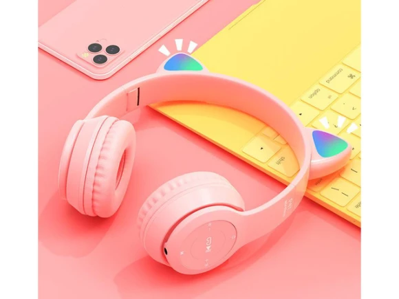 RGB Cat Ear Wireless Gaming Headphones — Wireless Earbuds, Gemdeck