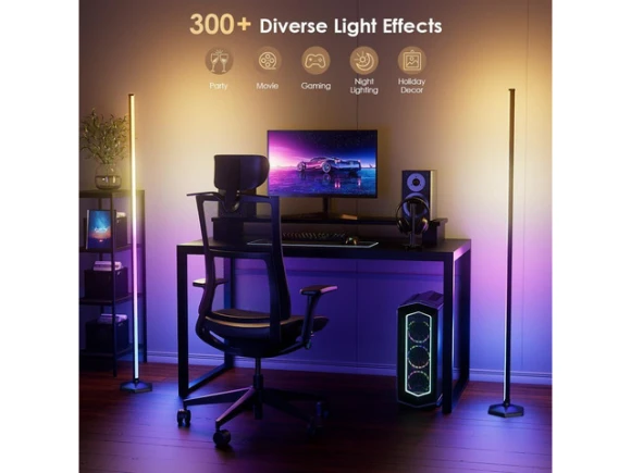 RGB Floor Lamp, 2-Pack, 65' — Smart Lamps, TUKO