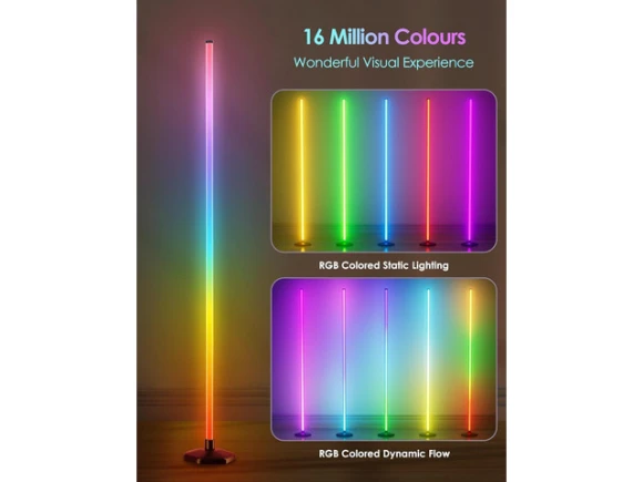 RGB Floor Lamp, 2-Pack, 65' — Smart Lamps, TUKO