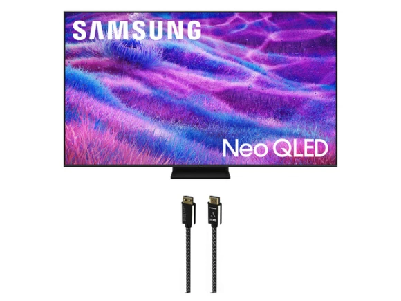 55-inch Neo QLED Television Bundle with Austere HDMI Cable — Smart TV, Samsung