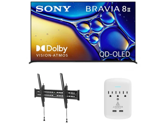 65-inch QD-OLED television bundle — Smart TV, Sony