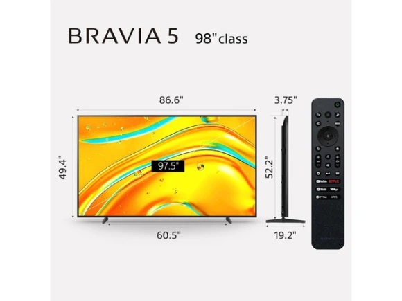 98-inch 4K Mini LED television with Google TV — Smart TV, Sony