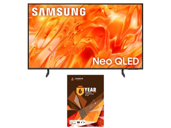 50-Inch Neo QLED Smart Television with 6-Year Amber Protection Plan — Smart TV, Samsung