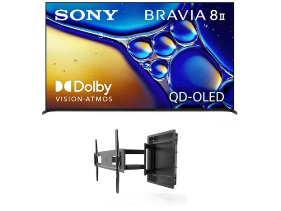 55-inch OLED TV Bundle with Full-Motion TV Mount — Smart TV, Sony