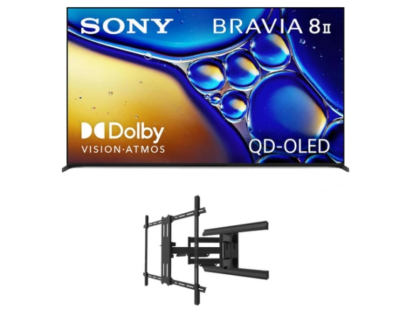 65-inch Bravia 8 QD-OLED Television Bundle — Smart TV, Sony