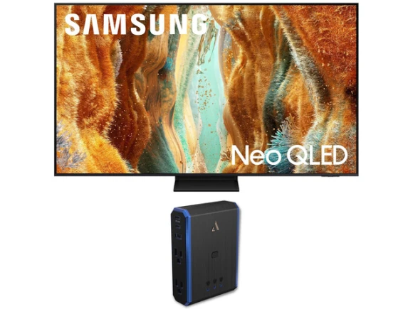 65-Inch Neo QLED 4K Smart TV Bundle with Power Strip — Smart TV, Samsung