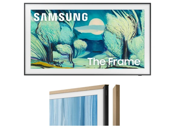 65-inch QLED 4K television with customizable bezel bundle — Smart TV, Samsung