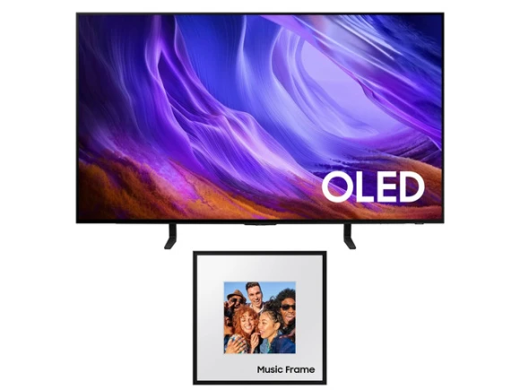 OLED TV bundle with photo frame speaker — Smart TV, Samsung