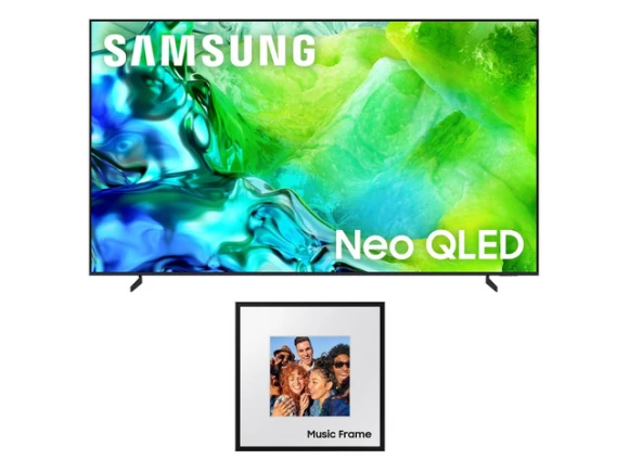 100' Neo QLED TV and photo frame speaker bundle — Smart TV, Samsung