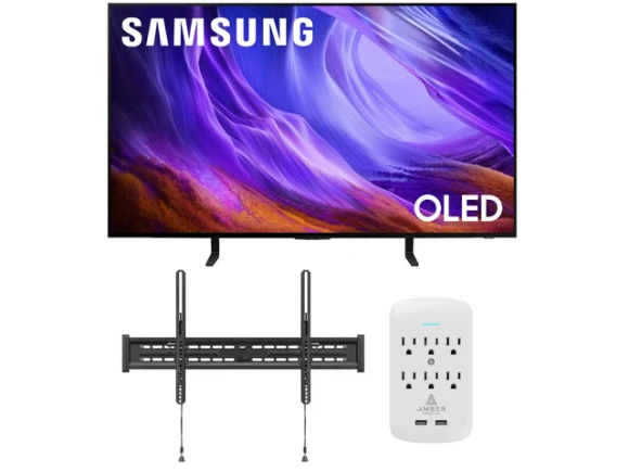 48-Inch OLED Smart TV with Tilt Mount and Surge Protector — Smart TV, Samsung