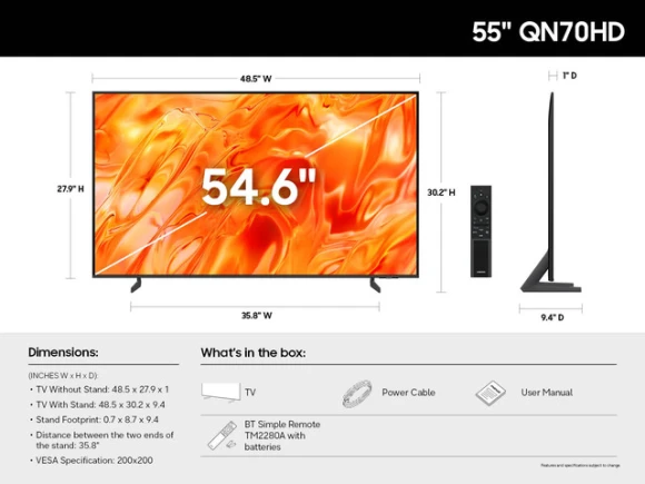 55-inch Neo QLED Mini LED Television — Smart TV, Samsung