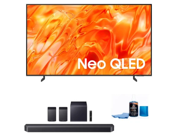 75-inch 4K Television Bundle with Soundbar and Subwoofer — Smart TV, Samsung