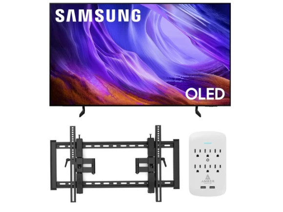 83-inch OLED Smart TV Bundle with Tilt Mount and Surge Protector — Smart TV, Samsung