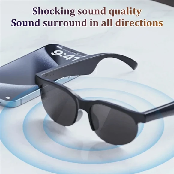 Bluetooth Audio Smart Glasses — Wireless Earbuds, FDDT