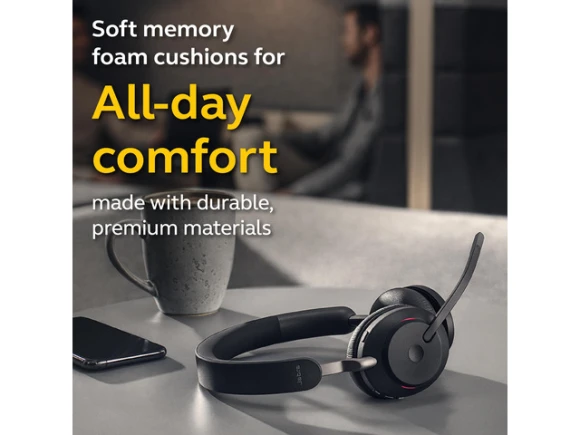 Stereo Over-the-Head Headset, Black — Wireless Earbuds, Jabra