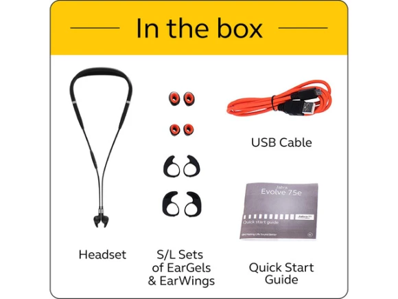 Wireless headset with around-the-neck earbuds — Wireless Earbuds, Jabra