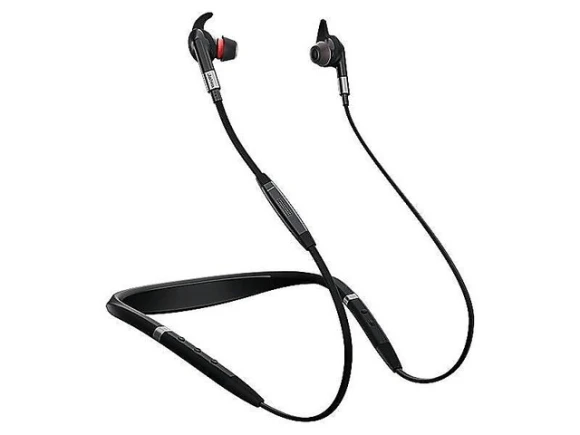 Wireless headset with around-the-neck earbuds — Wireless Earbuds, Jabra